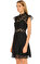 Sandro Dantel Detaylı Mini Siyah Elbise #3