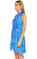 Elie Tahari Karma Desen Mavi Elbise #3