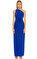 Lauren Ralph Lauren Tek Kollu Uzun Mavi Elbise #2