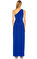 Lauren Ralph Lauren Tek Kollu Uzun Mavi Elbise #4