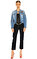Karl Lagerfeld İşleme Detaylı Mavi Jean Ceket #2