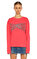 Sandro Baskılı Kırmızı Sweatshirt #1