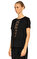 Sandro İşleme Detaylı Siyah T-Shirt #4