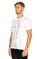 Les Hommes Urban Baskı Desen Beyaz T-Shirt #4