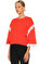 Msgm Dantel Detaylı Kırmızı  T-Shirt #3