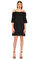 Laundry By Shelli Segal Kayık Yaka Mini Siyah Elbise #2