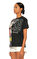 Dry Clean Only İşleme Detaylı Siyah T-Shirt #4