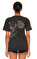 Dry Clean Only İşleme Detaylı Siyah T-Shirt #5