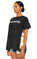 Dry Clean Only Karma Desenli Siyah T-Shirt #4