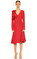 Blumarine V Yaka Kırmızı Elbise #2