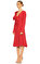 Blumarine V Yaka Kırmızı Elbise #3