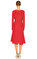 Blumarine V Yaka Kırmızı Elbise #4