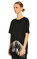 Jil Sander Piliseli Siyah T-Shirt #4