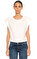 Cheap Monday Düz Desen Beyaz T-Shirt #4