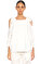 Ann Demeulemeester Düz Desen Beyaz T-Shirt #1