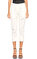Ann Demeulemeester Eskitme Desenli Beyaz Pantolon #1