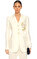 Ann Demeulemeester İşleme Detaylı Beyaz Ceket #3