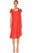 Ann Demeulemeester Kayık Yaka Kırmızı Elbise #2