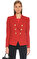 Balmain Düz Desen Kırmızı Ceket #1