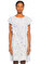 Rene Derhy Karma Desenli Mor-Beyaz Elbise #2