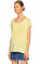 Guess Baskı Desen Sarı T-Shirt #4
