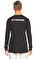 Les Benjamins Baskı Desen Uzun Kollu Siyah T-Shirt #5