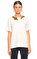 DKNY Fırfır Detaylı Beyaz Bluz #3