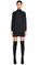 Agnona Yarım Balıkçı Mini Siyah Elbise #1