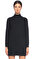 Agnona Yarım Balıkçı Mini Siyah Elbise #2