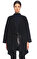 Agnona Düz Desen Siyah Palto #1