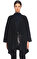 Agnona Düz Desen Siyah Palto #3