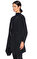 Agnona Düz Desen Siyah Palto #4
