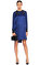 3.1 Phillip Lim İşleme Detaylı Mini Lacivert Elbise #1