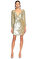 Retrofete Pul-Payet İşlemeli Mini Elbise #1