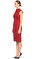 Karen Millen Düz Desen Kırmızı Elbise #2