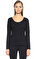 Karen Millen Düz Desen Siyah Bluz #3