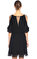 Karen Düz Desen Siyah Millen Elbise #4
