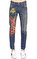 Gucci İşleme Detaylı Renkli Denim Pantolon #3