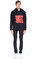 St. Nian Kapüşonlu Siyah Sweatshirt #2