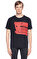 St. Nian Baskı Desen Siyah T-Shirt #3