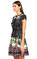 Ted Baker Çiçek Desenli Siyah Elbise #4