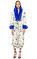 Ezra + Tuba Çiçek Desenli Kadife Palto #2