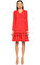 Nisse Fırfır Detaylı Kırmızı Elbise #1