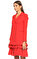 Nisse Fırfır Detaylı Kırmızı Elbise #3