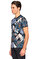 Ted Baker Çiçek Desenli Lacivert T-Shirt #4