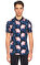 Ted Baker Çiçek Desenli Lacivert Polo T-Shirt #3