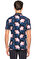 Ted Baker Çiçek Desenli Lacivert Polo T-Shirt #5