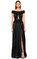 J. Mendel Uzun Siyah Gece Elbisesi #1