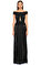 J. Mendel Uzun Siyah Gece Elbisesi #2