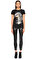 Silvian Heach Baskı Desen Siyah T-Shirt #2